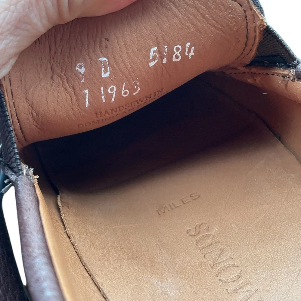 NWT Allen Edmonds Paxton Lace-up Sneaker Brown Leather Slip-On Loafers 9D‎